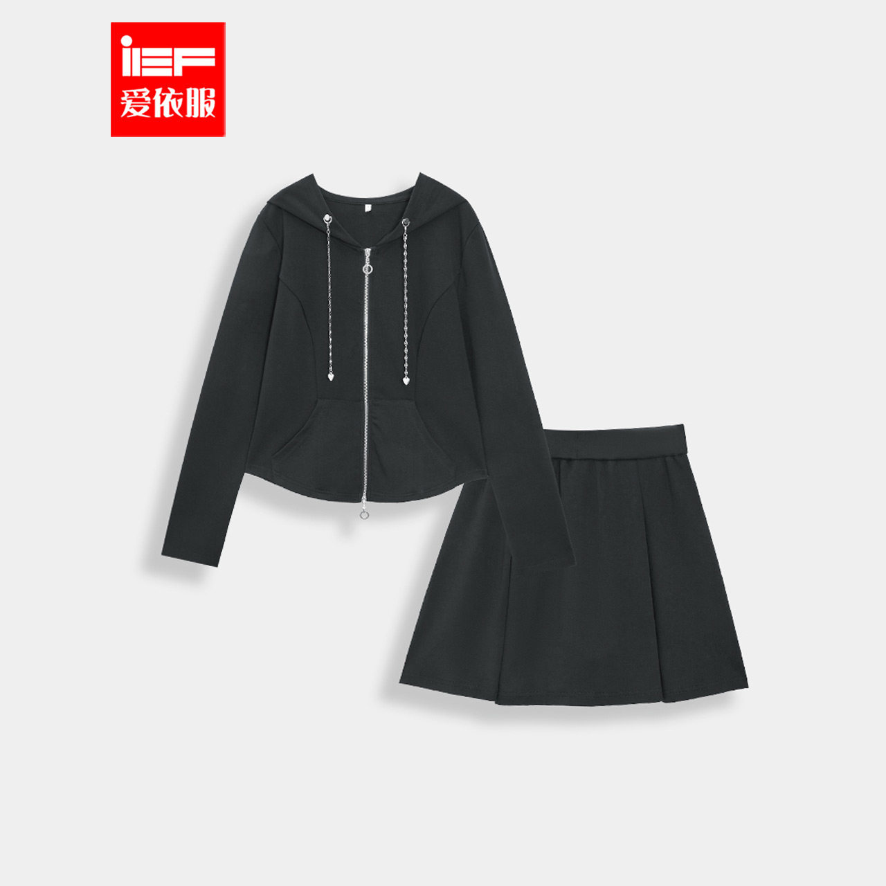 ief/爱依服大码女装2025春季新款韩版时尚休闲风显瘦百搭上下套裙