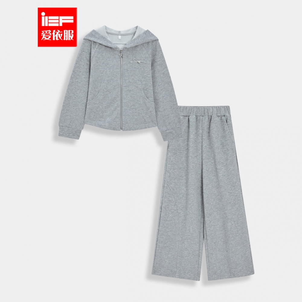 MINIIEF【爱依服童装】2025秋季新款韩系洋气休闲风女童上下套裤