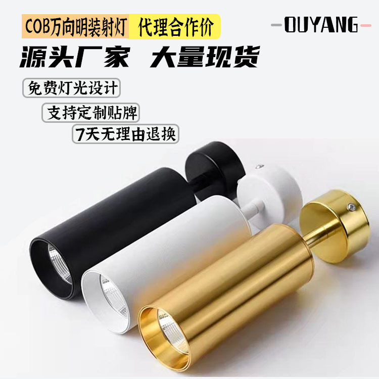 可调角度北欧明装射灯聚光灯射灯