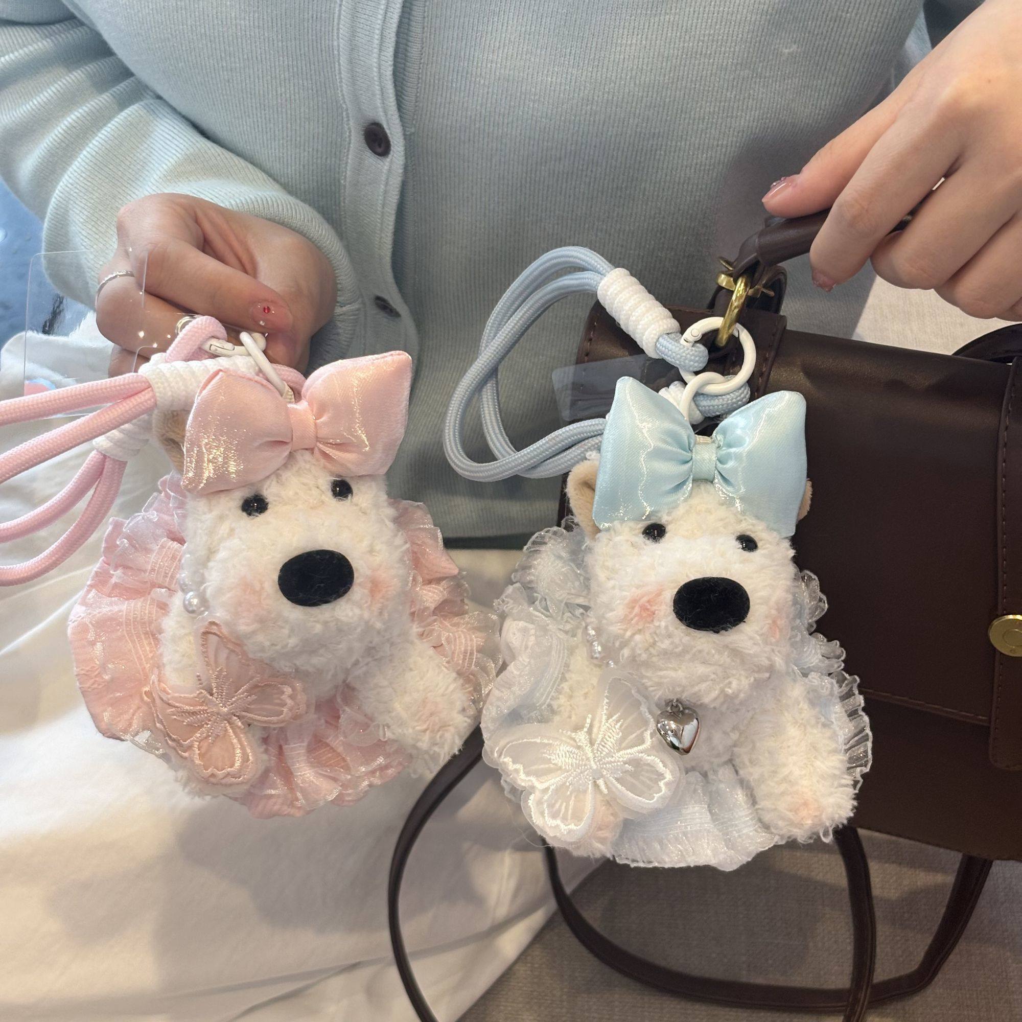 2026年新款西高地小狗挂件毛绒玩偶包包挂饰小公仔钥匙扣伴手礼物