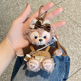 2026年新款雪莉玫玩偶包包挂件毛绒公仔钥匙扣达菲熊小熊挂饰礼物