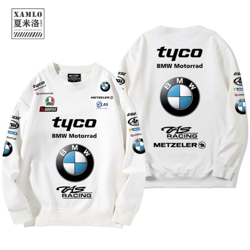 新款宝马BMW摩托机车骑行服卫衣TYCO赛车服厂队定制儿童长袖上