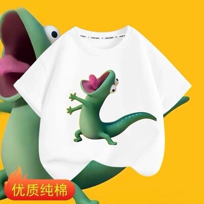 河狸变身计划周边TOM蜥蜴汤姆同人卡通二次元夏季短袖T恤男女衣服
