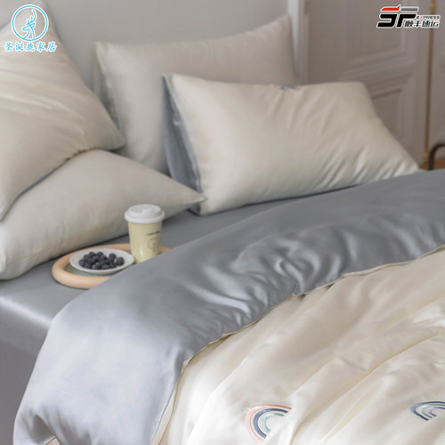 60支兰精天丝少女儿童床笠四件套