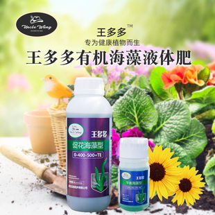 种花王大爷 王多多海藻花肥营养液高磷高钾肥料促花促果有机浓缩