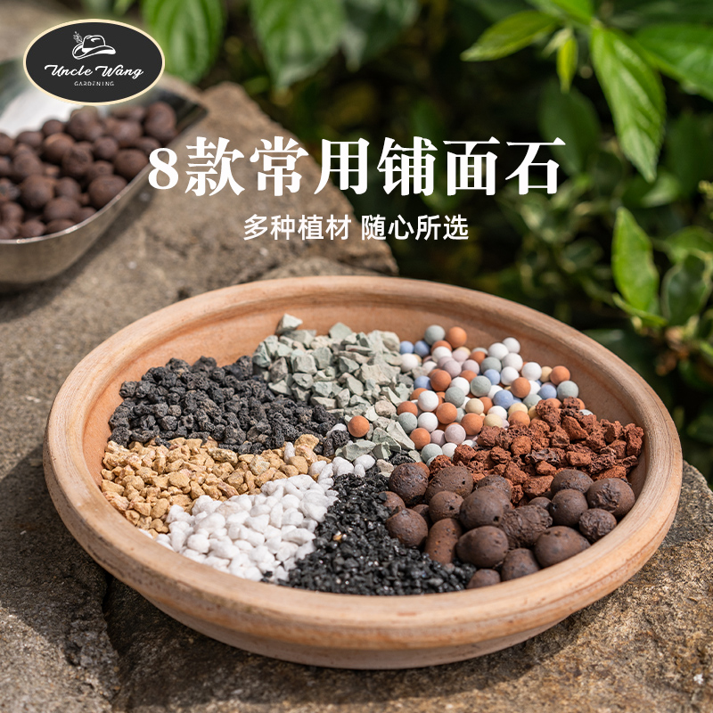 种花王大爷纯颗粒土专用铺面石