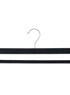 黑色塑料衣架毛毯挂架仿木衣挂防滑衣撑子40CM批发