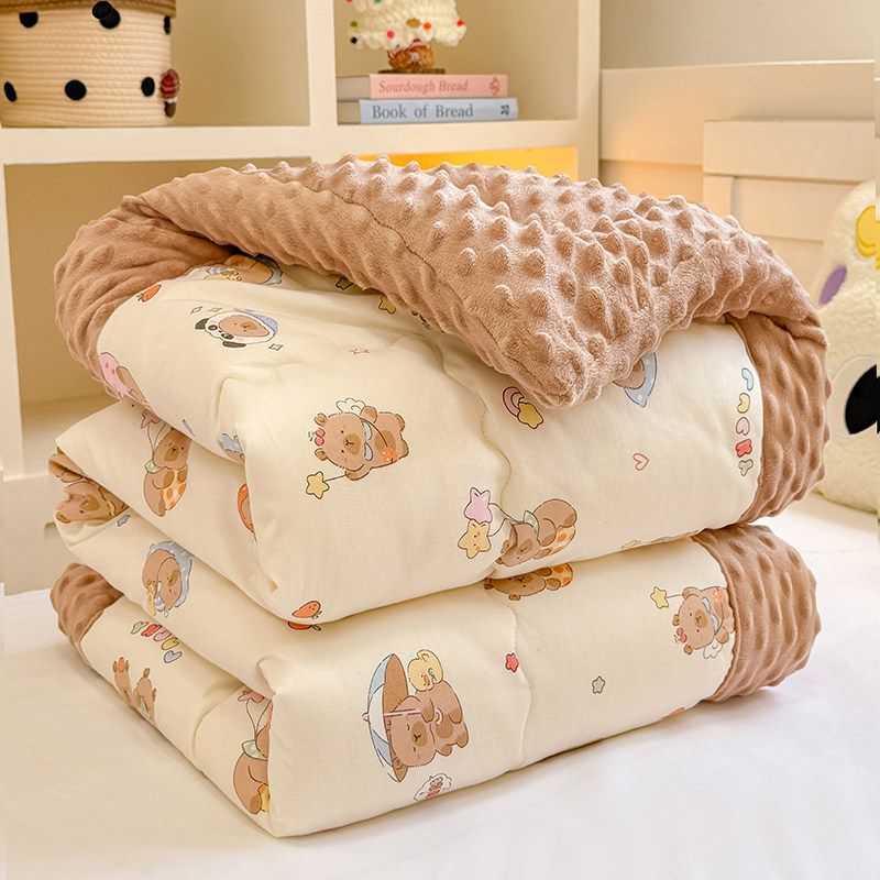儿童幼儿园午睡豆豆被大豆纤维春秋被冬被豆豆绒宿舍单人纯棉被子,床上用品,化纤被,淘宝优惠券,粉丝福利购,淘宝优惠卷
