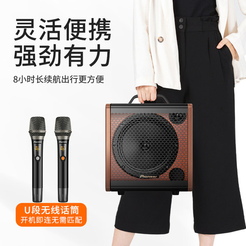 先锋户外音箱广场u盘直播便携式