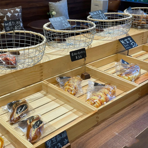 日式面包展示架点心糕点篮