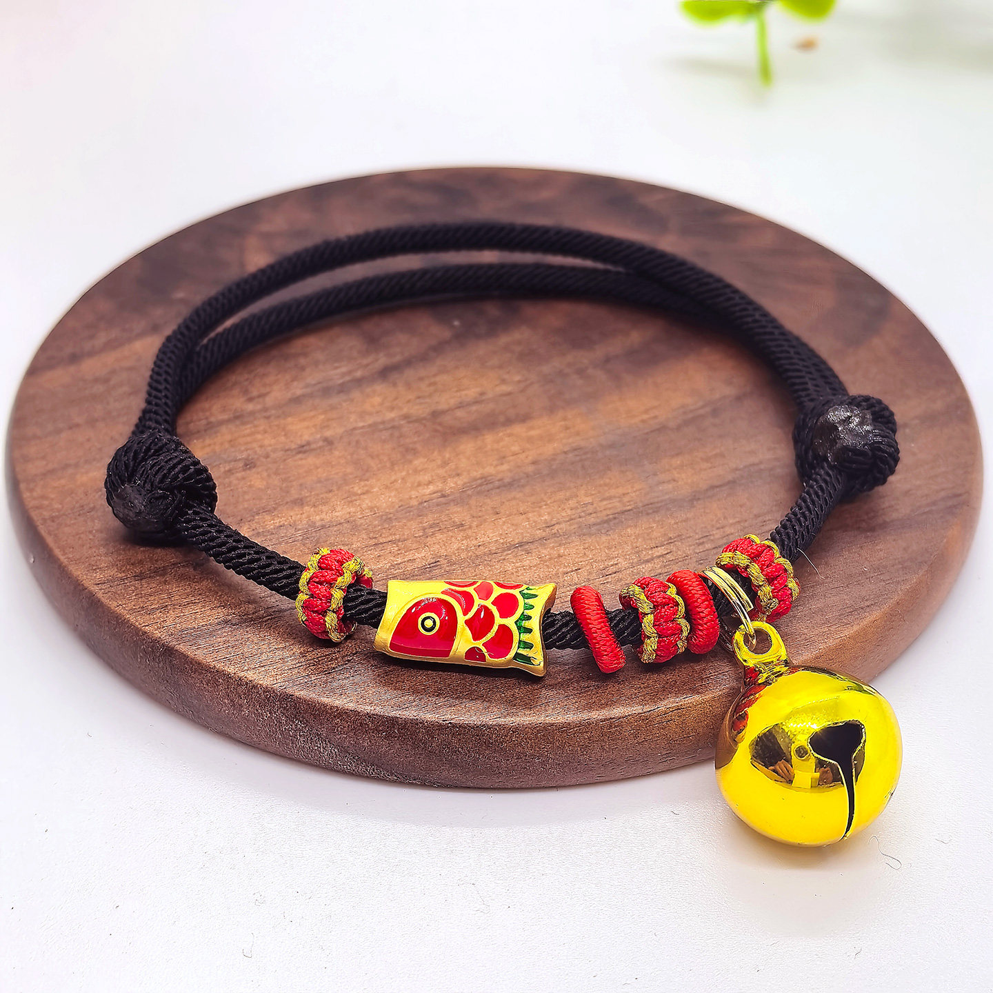 原创手工编织宠物项圈轻便幼猫小狗项链带猫咪铃铛防丢牌刻字颈圈