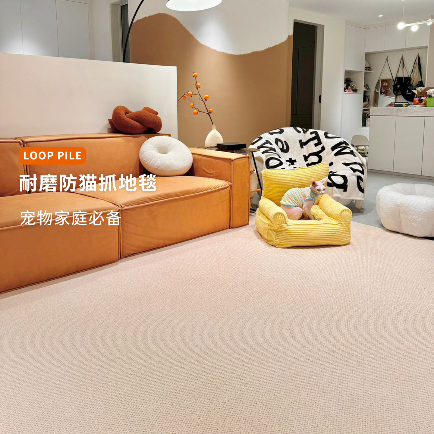 防猫抓地毯垫仿剑麻地毯耐磨耐脏可洗易清洁简约客厅卧室床边定制,居家布艺,地毯,淘宝优惠券,粉丝福利购,淘宝优惠卷