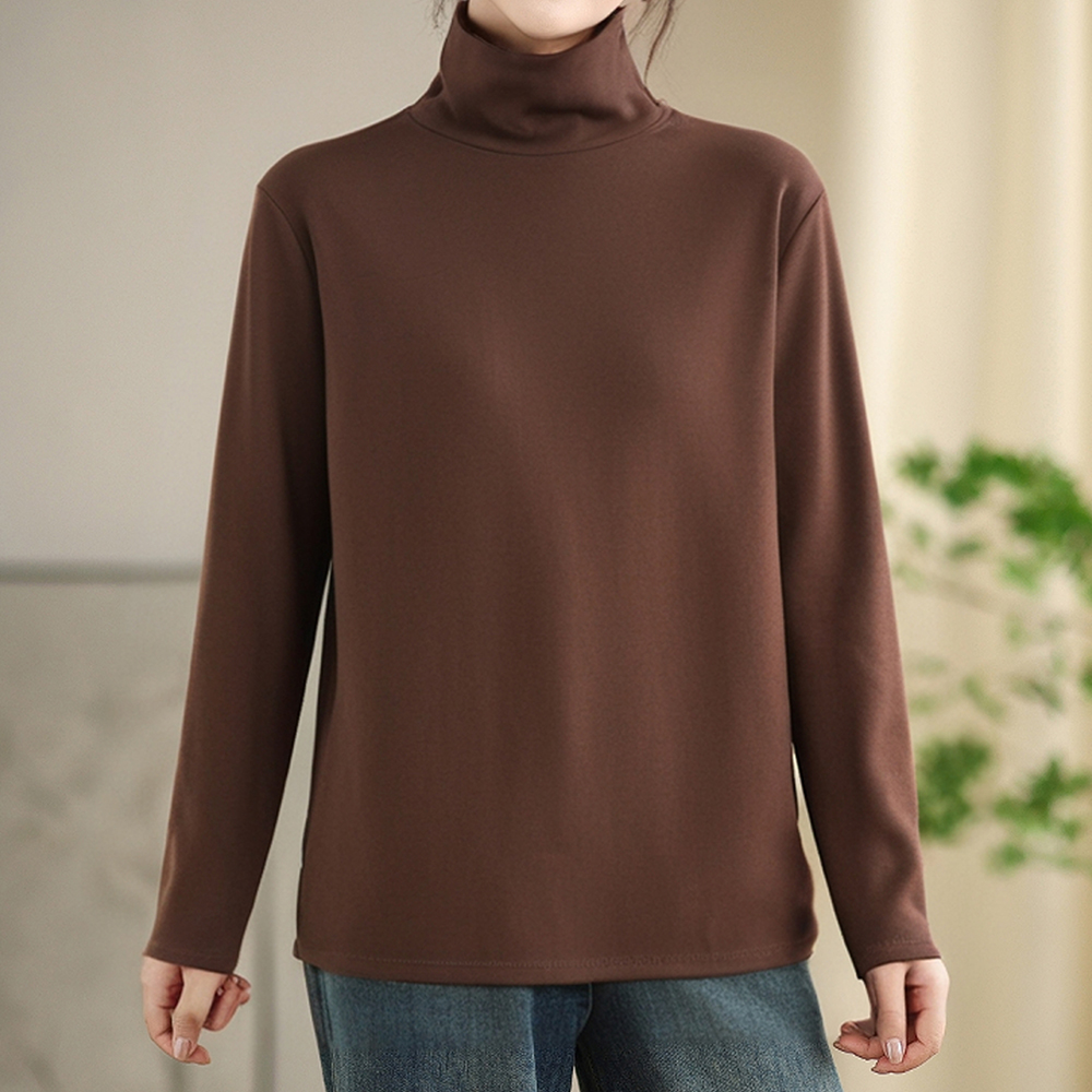 胖mm高领打底衫加肥加大女装