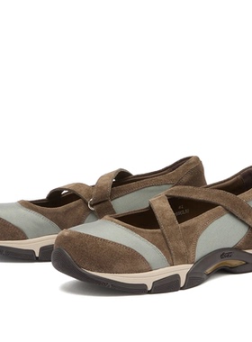 「Maroon」约2周 Our Legacy 麂皮休闲玛丽珍圆头芭蕾鞋运动女鞋