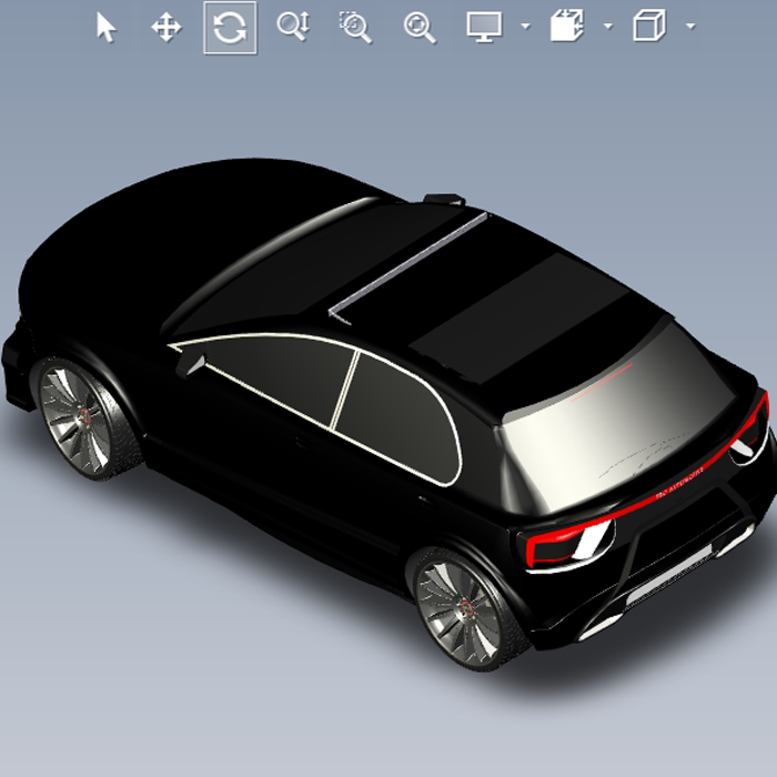 柏林紧凑型汽车模型图纸01200708