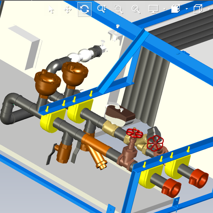 通风管道组模块三维图01200617