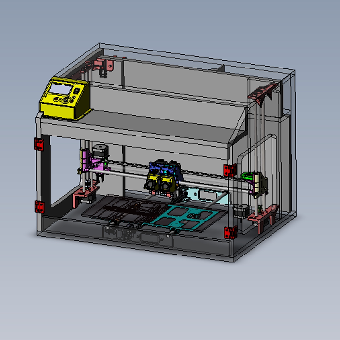 3d打印机设计模型图纸01200628