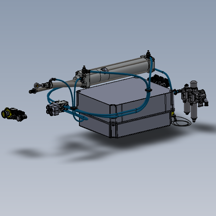 气动系统设计模型图纸01200629