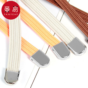 鞋 免系按压夹扣一脚蹬免绑绳头儿童懒人金属 带扣EA1sq801