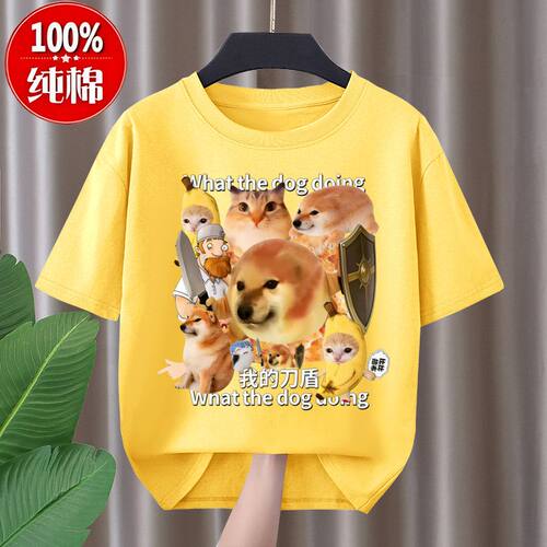 我的刀盾儿童衣服夏季202