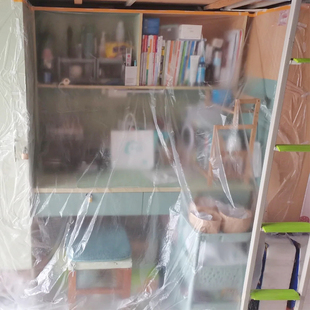 放假宿舍防尘罩防灰尘膜一次性装 修塑料透明膜寝室假期遮灰布盖布