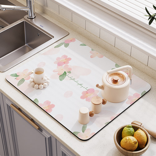 博主同款！花卉小清新沥水垫