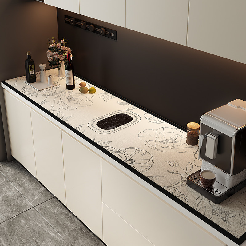 M2025法式浪漫氛围感皮革餐边柜桌面垫轻奢高级电视柜茶几桌布OUT,居家布艺,桌布,淘宝优惠券,粉丝福利购,淘宝优惠卷