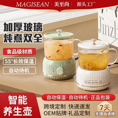 智能养生壶炖煮一体家用多功能煮茶壶加热迷你玻璃养生杯礼品