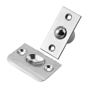 门碰锁不锈钢隐形门滚轮弹簧锁门锁酒店KTV包厢门专用碰珠锁卡扣