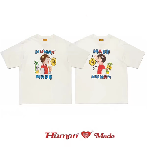 HUMAN MADE KEIKO SOOTOME 26SS 艺术家联名竹节棉短袖T恤