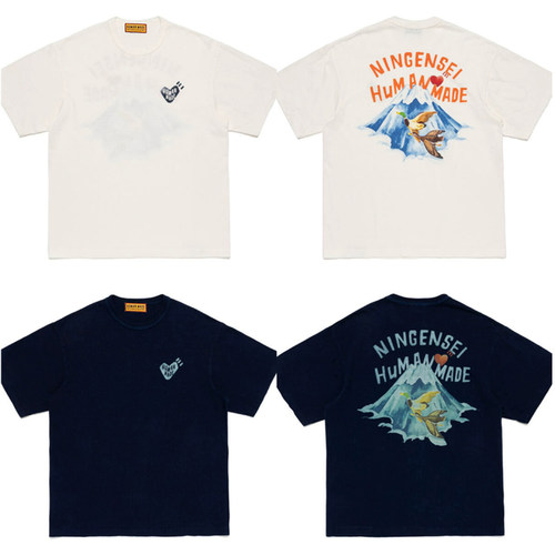 HUMAN MADE GRAPHIC T-SHIRT 人间制富士山鸭子竹节棉短袖T恤26SS