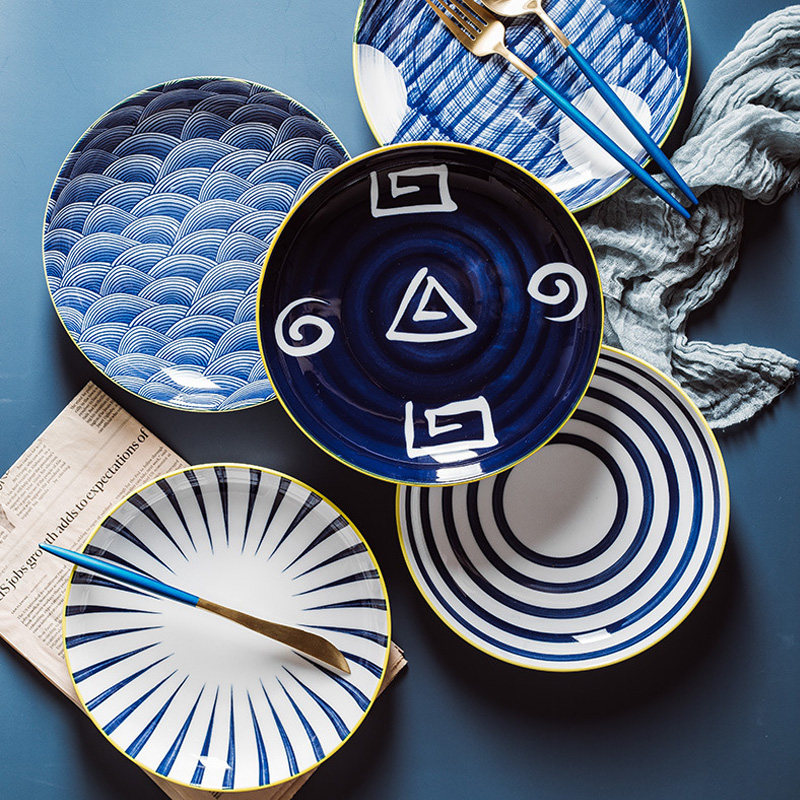 Creative hand-painted household net red ceramics with underglaze color