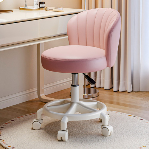 升降旋转靠背椅子家用化妆办公椅学生宿舍电脑椅美甲凳凳子万向轮