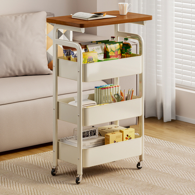 可移动茶几小推车沙发边几置物架