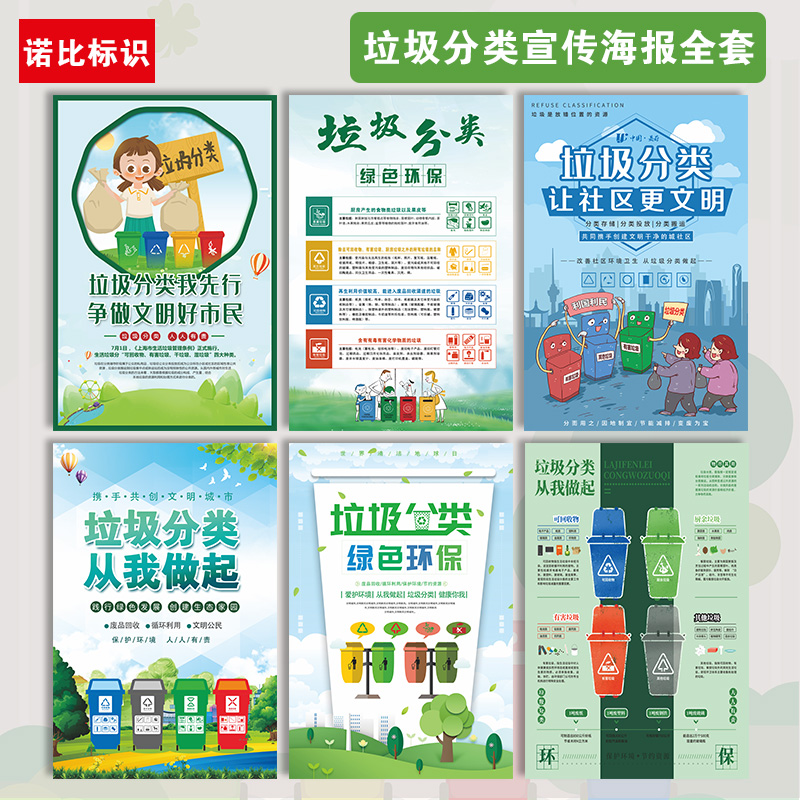 投放指南常见列举表墙贴纸垃圾分类标识文明城市垃圾分类宣传画宣传单