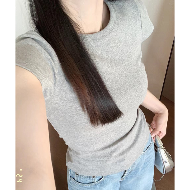 小个子修身显瘦半袖上衣T恤衫