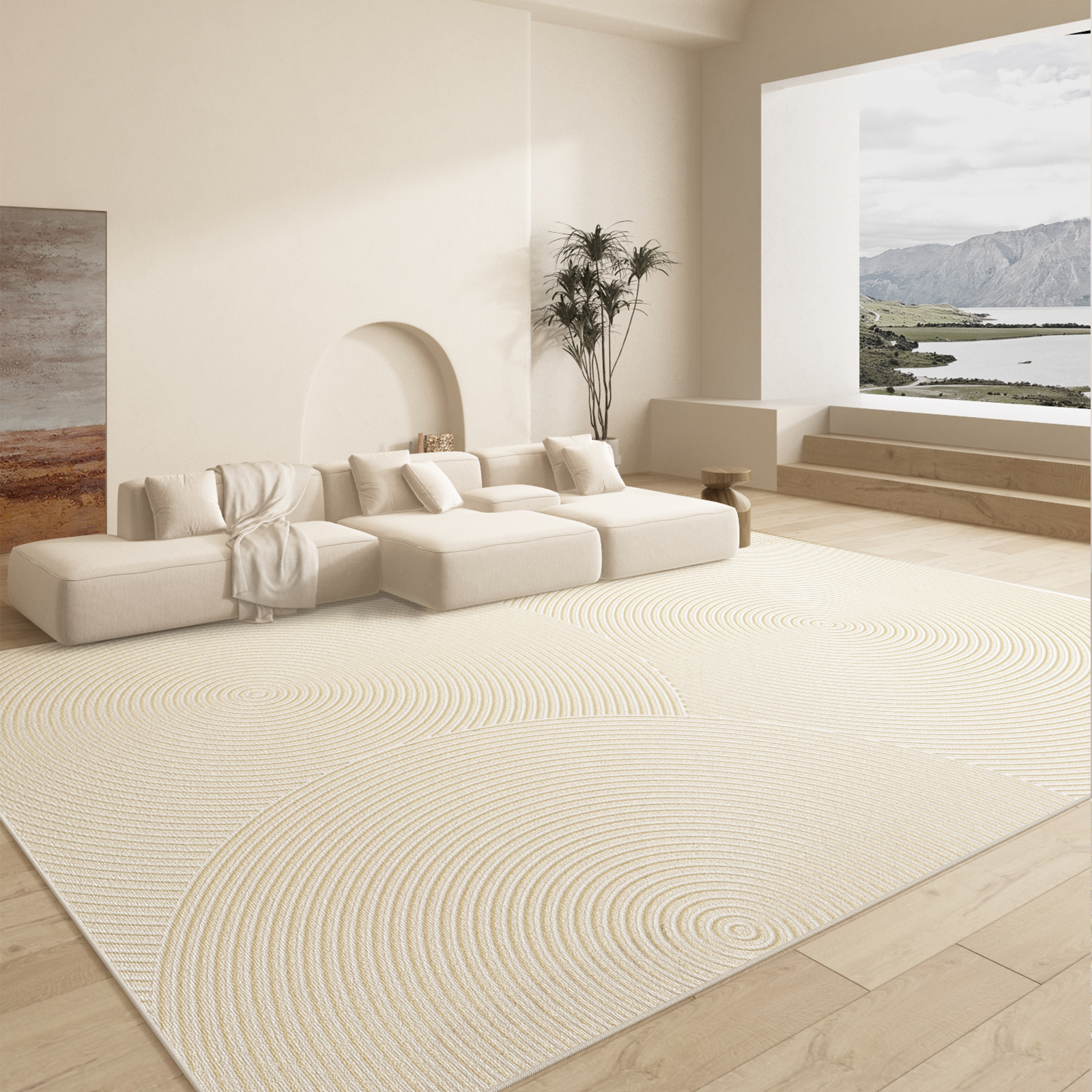 秋冬客厅地毯情更浓可擦免洗