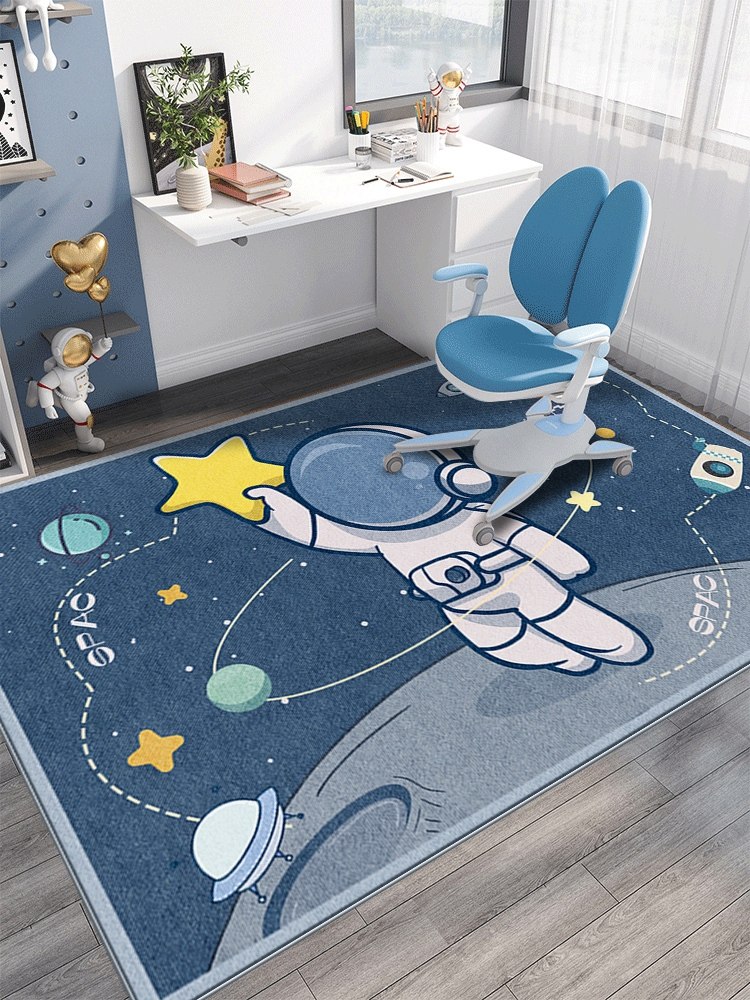 卡通太空电脑转椅学习桌学习地毯男孩卧室宇航员儿童游戏地垫,居家布艺,地毯,淘宝优惠券,粉丝福利购,淘宝优惠卷