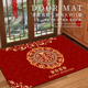 家用红色囍字入户门地垫结婚家有喜事进门地毯矽藻泥吸水喜庆脚垫