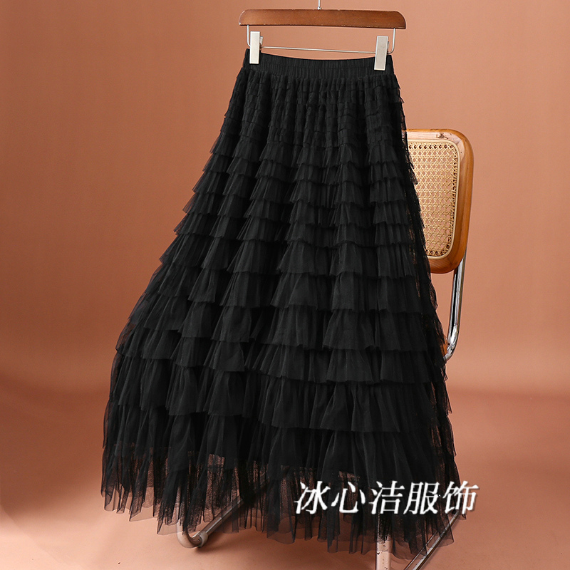 超仙层层网纱裙蛋糕裙半身裙