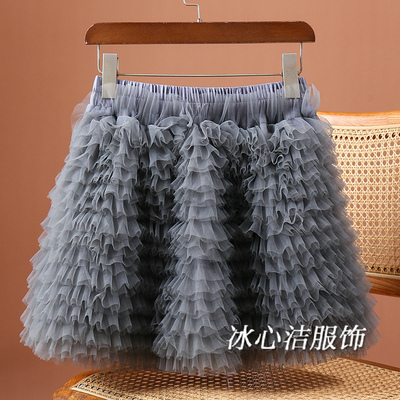 辣妹性感层层网纱短裙蛋糕裙
