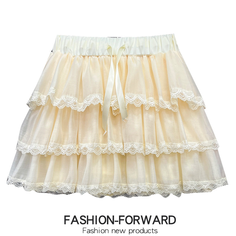 法式蕾丝花边蛋糕裙短裙半身裙女春季2026新款减龄显瘦A字蓬蓬裙,女装/女士精品,半身裙,淘宝优惠券,粉丝福利购,淘宝优惠卷