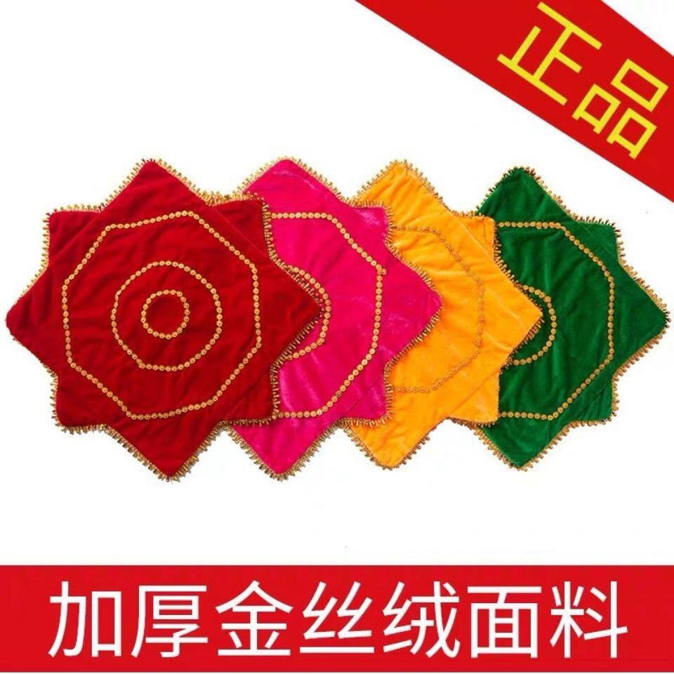 金丝绒手绢舞蹈手绢花广场舞东北二人转扭秧歌手帕跳舞考级红手绢