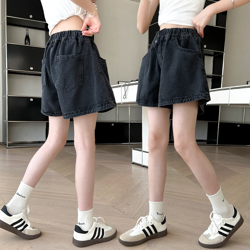 夏装女童牛仔短裤中大童2025新款夏季女孩儿童夏天洋气裤子薄休闲