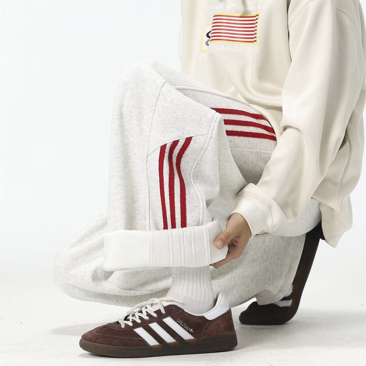 2026新款宽松休闲裤男韩版潮流百搭裤子夏季薄款坠感阔腿拖地长裤