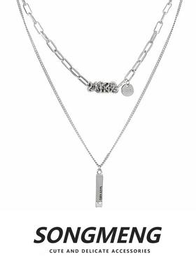 SONGMENG韩版锁骨链项链