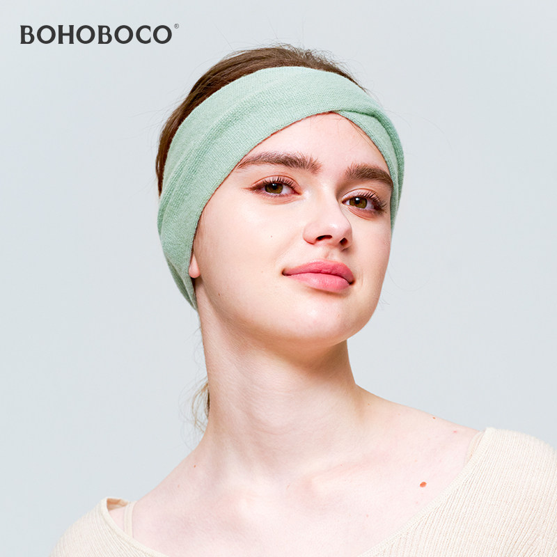 BOHOBOCO山羊绒针织发带两用发箍