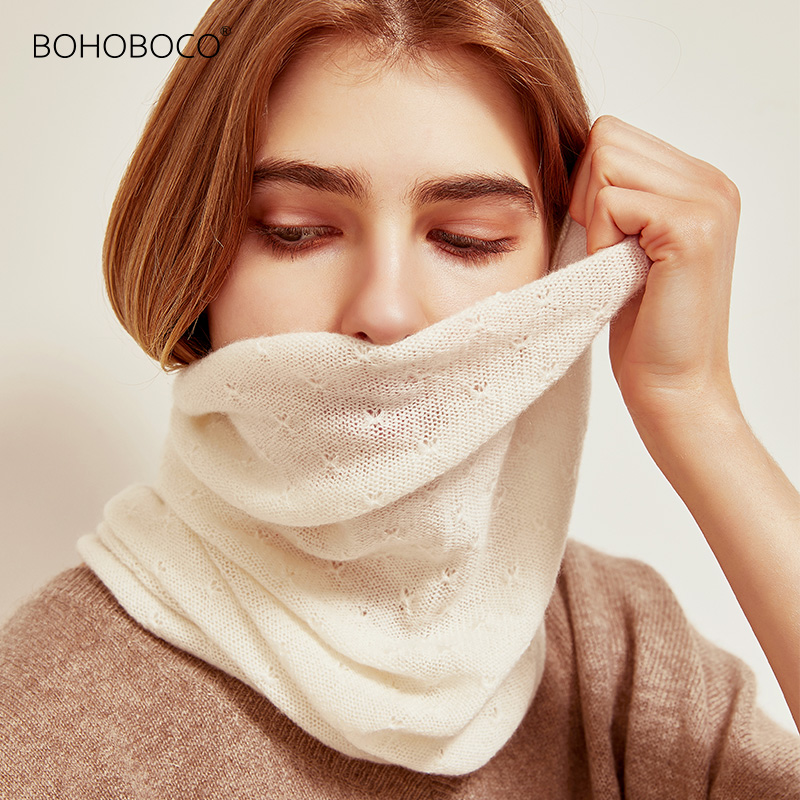 山羊绒脖套保暖女秋冬季