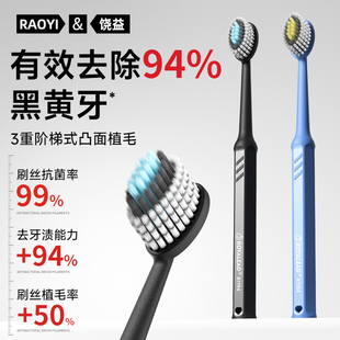 去渍巨无霸软毛牙刷成人情侣高颜值护龈学生专用男女大头宽头家用