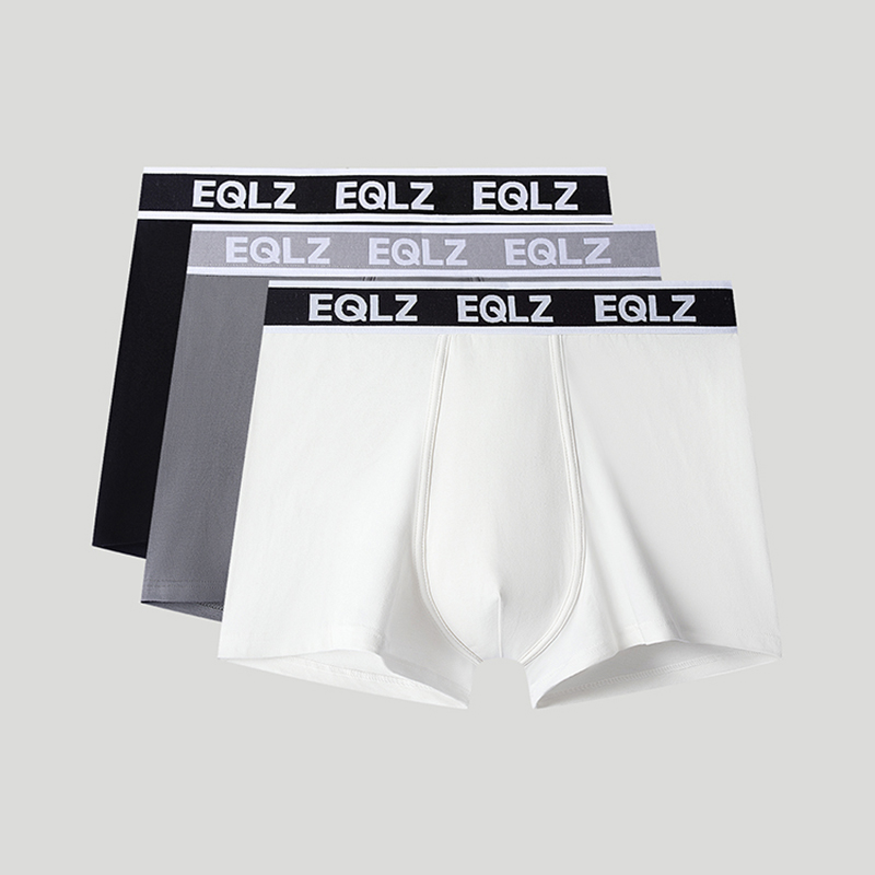 EQLZ纯棉运动内裤三条装